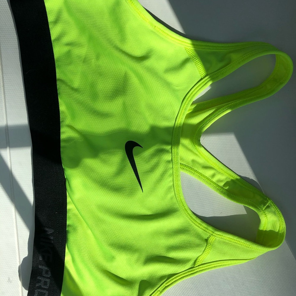Neon Green Nike Sportsbra